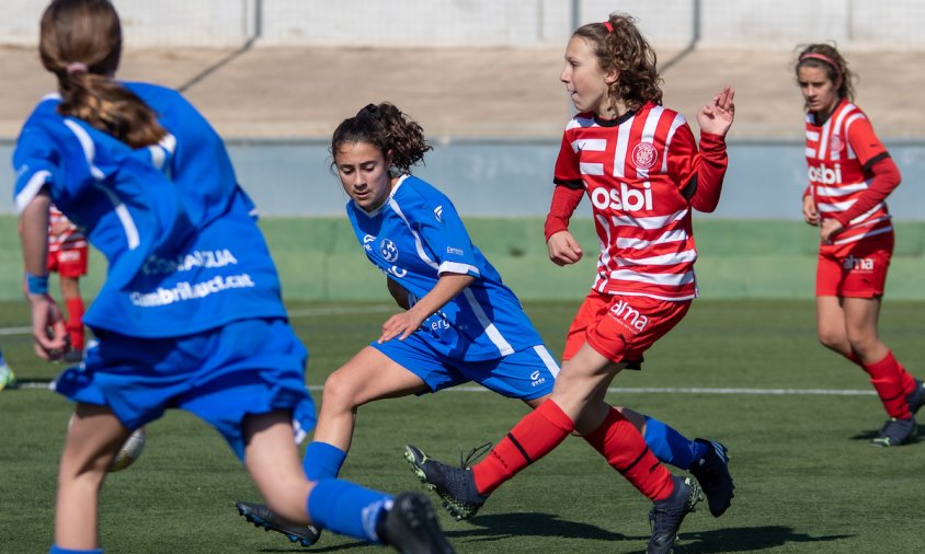 Partit de l'infantil A contra el Girona