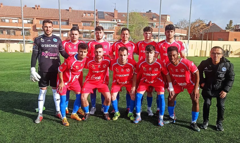 Equip titular del Cambrils Unió que es va enfrontar a l'Atlètic Sant Just
