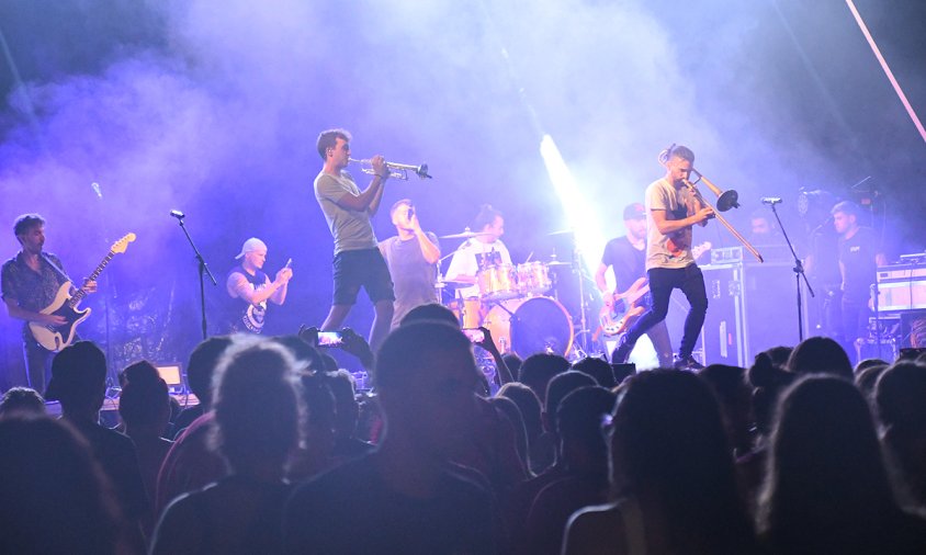 Imatge d'una de les actuacions del concert de la Diada, dins de la programació de la Festa Major de la Mare de Déu del Camí de l'any passat