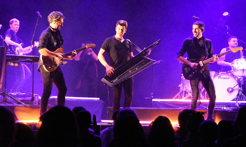 Els Amics de les Arts en el concert d'ahir, al Parc del Pinaret