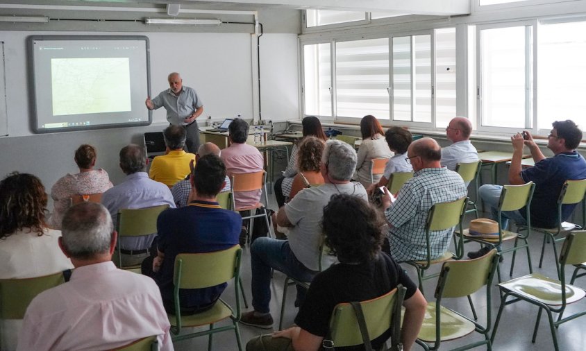 Imatge d'arxiu d'una classe de l'Aula Universitària de la UNED de Vandellòs i l’Hospitalet de l’Infant