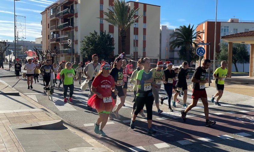 Imatge d'arxiu de la cursa Sant Silvestre de l'any passat a l'Hospitalet de l'Infant