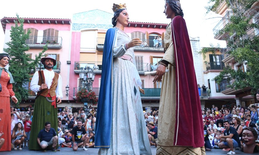 Els gegants de Cambrils a la darrera Festa Major de la Mare de Déu del Camí