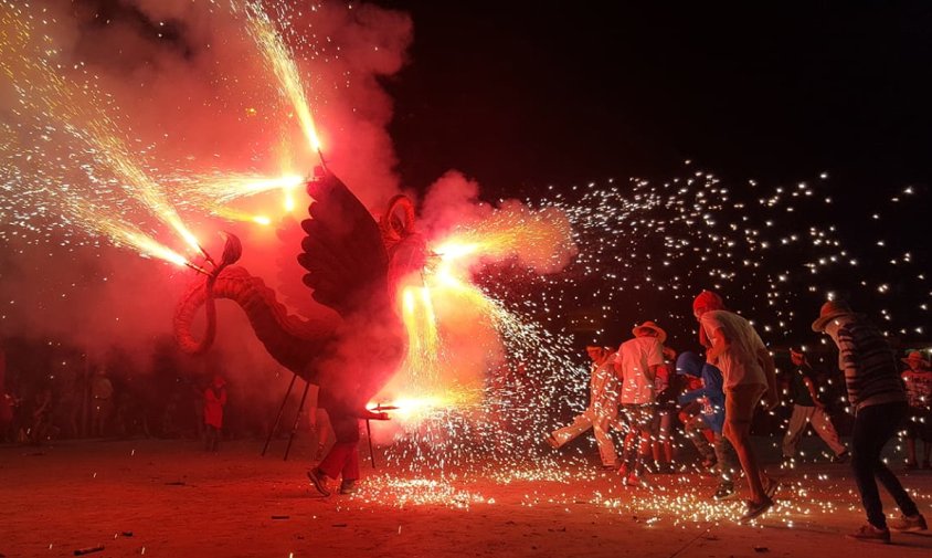 La Farnaca a la cercavila de foc del Francàs