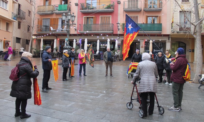 Concentració a la plaça de la Vila