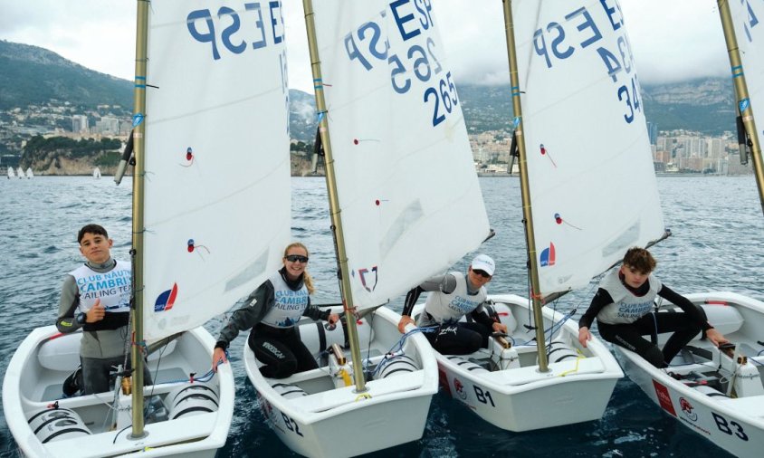 L'equip d'Optimist del CNCB a Mònaco