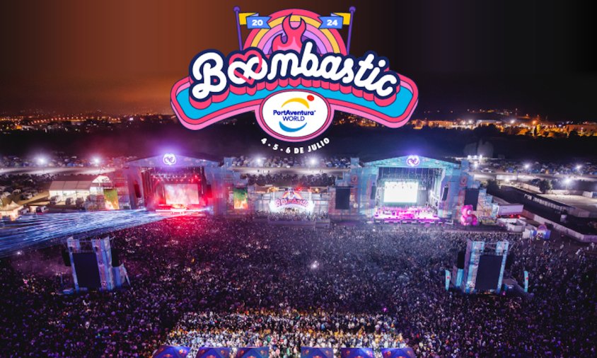 Cartell del festival de música Boombastic