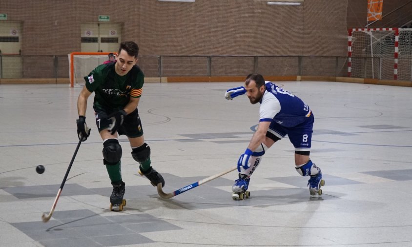 Moment del partit entre el Cambrils CH i CHP Amposta