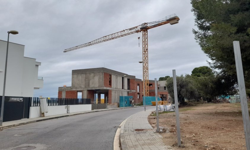 Imatge d'arxiu d'uns habitatges en construcció