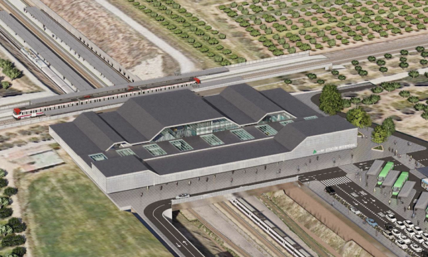 Imatge del projecte de l'estació intermodal