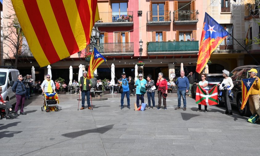 A la trobada d'ahir de les Àvies i Avies també es va veure una ikurriña, una bandera basca