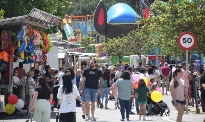 Imatge de la zona d'atraccions a la Fira de l'any passat