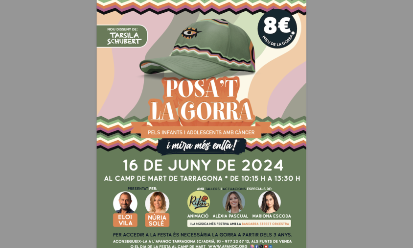 Cartell del Posa't la gorra d'enguany