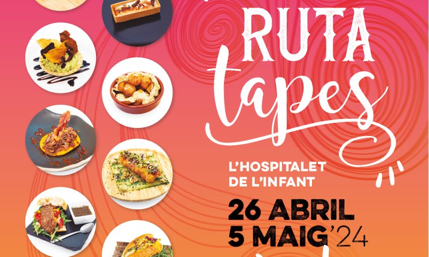 Cartell de la 8a Ruta de tapes de l'Hospitalet de l'Infant