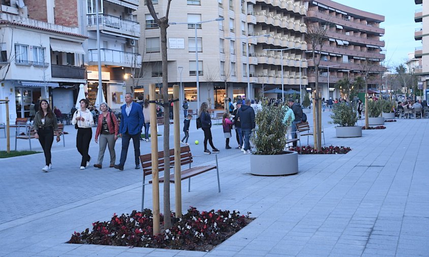 Imatge d'ambient de la plaça d'Aragó