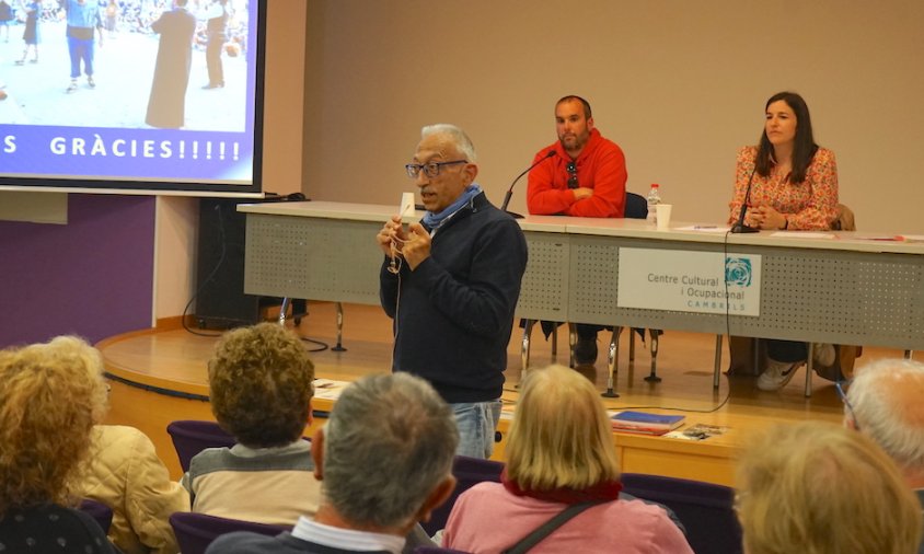 Pere Navarro i, al darrere, Marc Gibert i Alba Pijoan