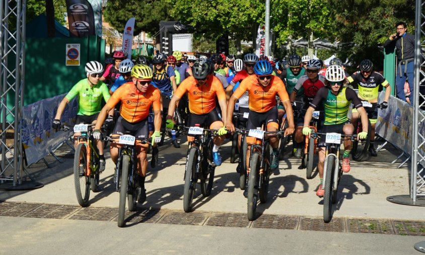 Sortida de les Marxes BTT, la primera activitat d'ahir a la Cambribike