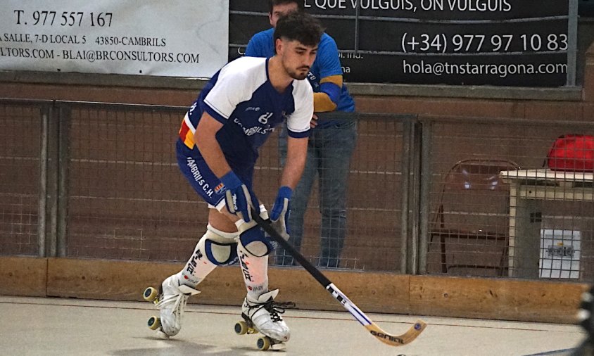 Jugador del Cambrils CH durant el partit