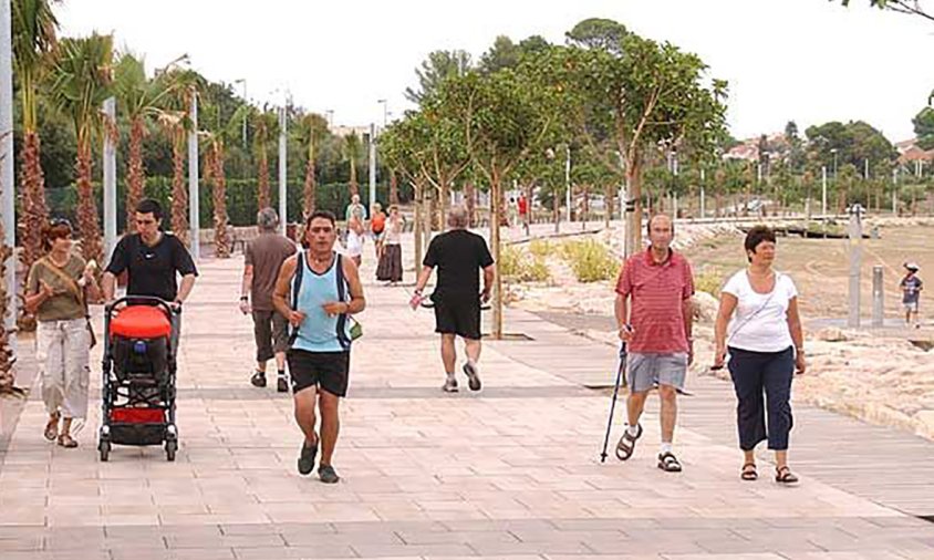 Aspecte que presentava el passeig marítim de ponent ahir a la tarda