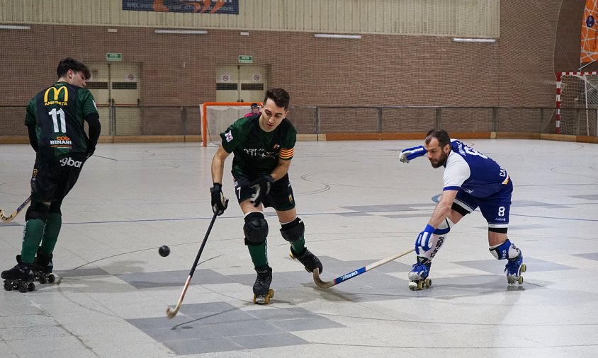 Imatge del partit disputat entre el Cambrils i l'Amposta, a la primera volta de la competició