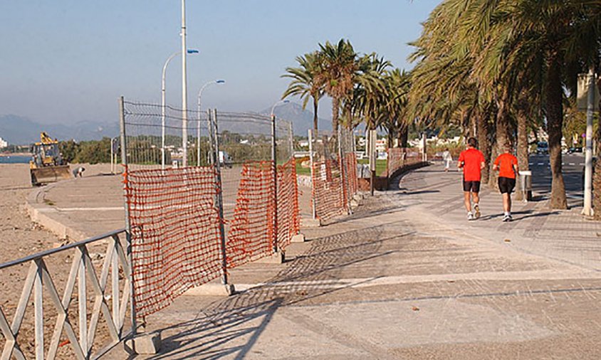 El passeig de les Palmeres, aquest matí