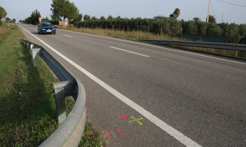 Imatge de la T-314 on s'ha produït l'accident