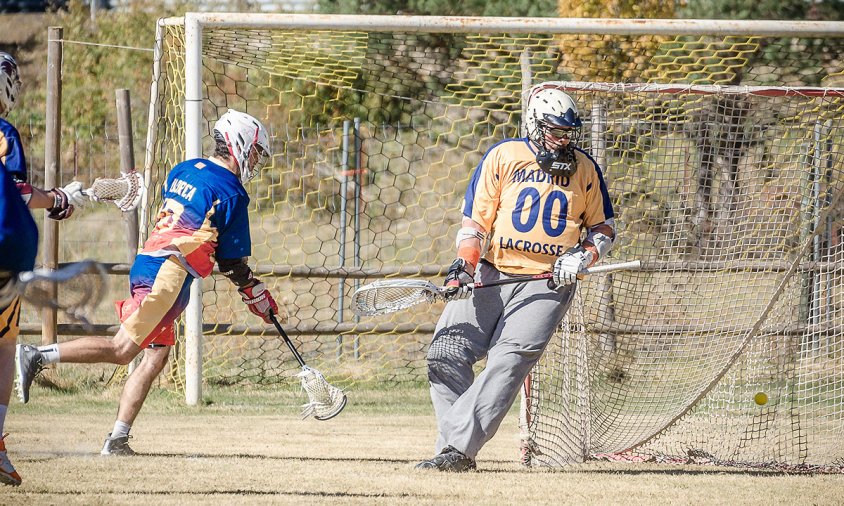 Imatge d'un partit de lacrosse