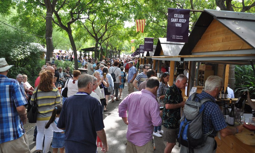 Aspecte de la Mostra de Vi i Gastronomia, el passat diumenge 14 d'octubre