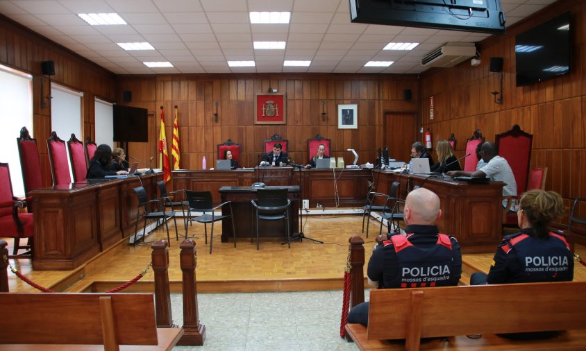 Imatge del judici contra l'acusat d'agredir sexualment una dona a Salou l'any 2024