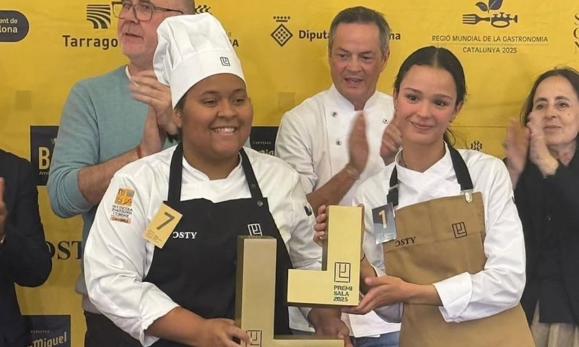Jenny Mieres es va proclamar com la millor estudiant de la categoria de cuina en la V edició dels Premis Gastronòmics Josep Lladonosa