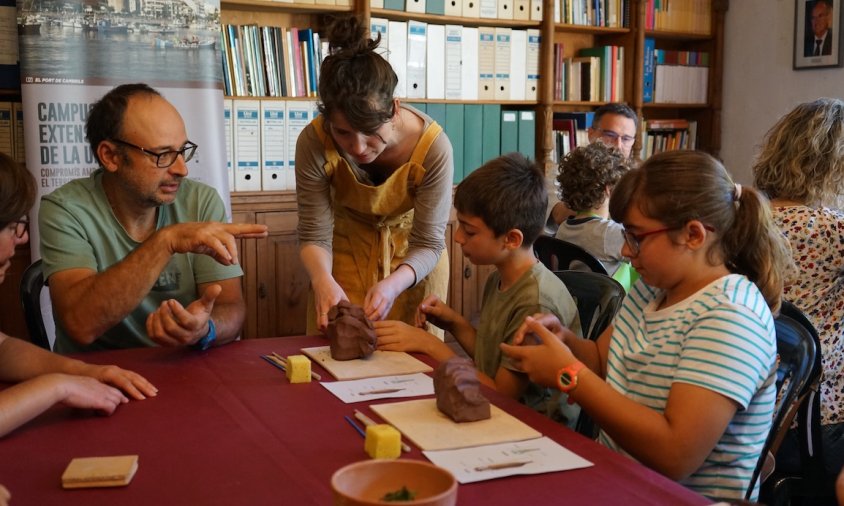 Un moment de primer taller del matí a càrrec de Núria Plana Mendoza