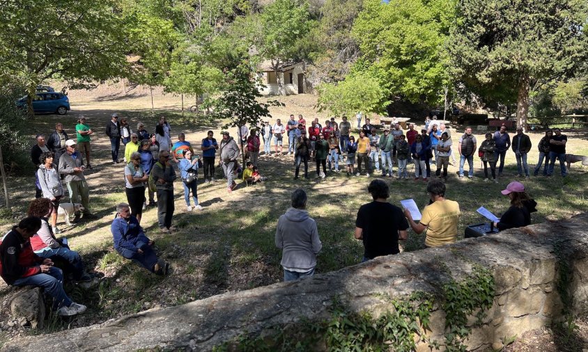Acte de suport a la creació del Parc Natural de les Muntanyes de Prades organitzat per una quarantena d'entitats