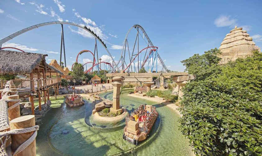 Les atraccions Angkor, Shambhala i Dragon Khan de PortAventura Park
