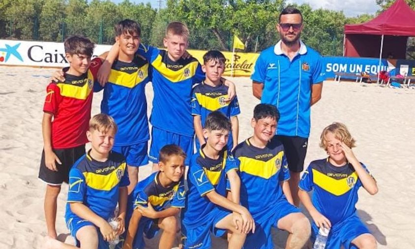 Imatge d'un dels equips del Cambrils Futbol Platja