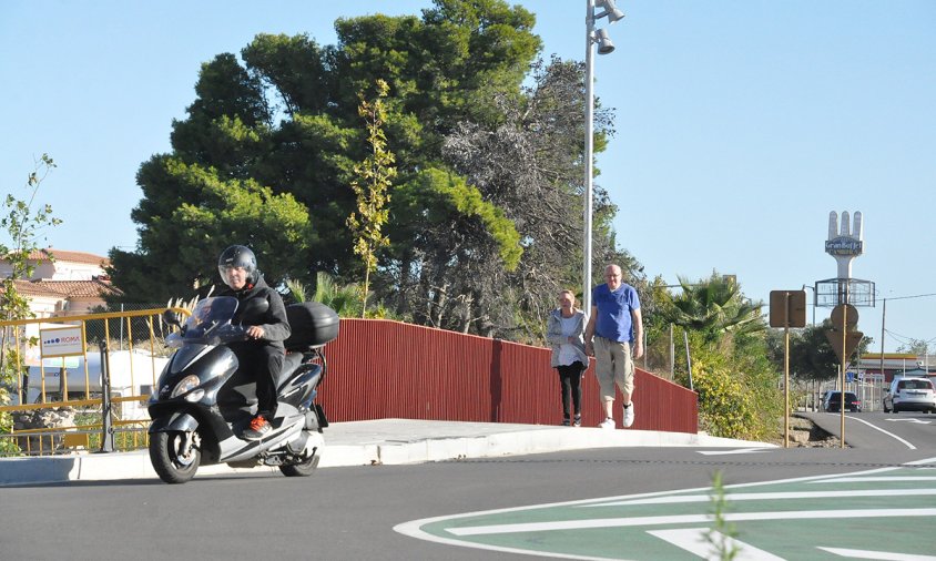 Aspecte actual de la barana del nou pont de la riera d'Alforja