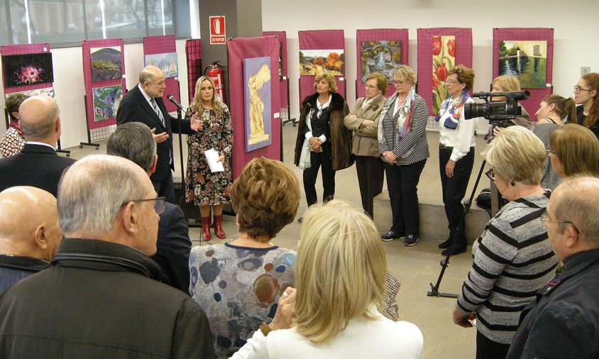 Un moment de l'acte d'inauguració de l'exposició