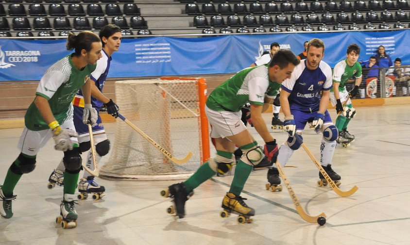 Imatge d'arxiu d'un partit del Cambrils CH, aquesta temporada