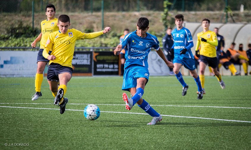 Imatge del partit del cadet A contra el Castelldefels