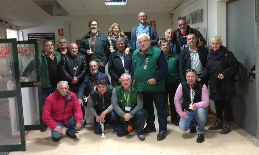 Foto de grup dels tiradors participants a la tirada