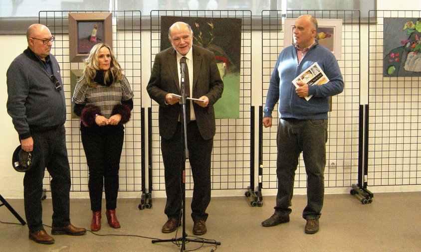 Un moment de l'acte d'inauguració de l'exposició