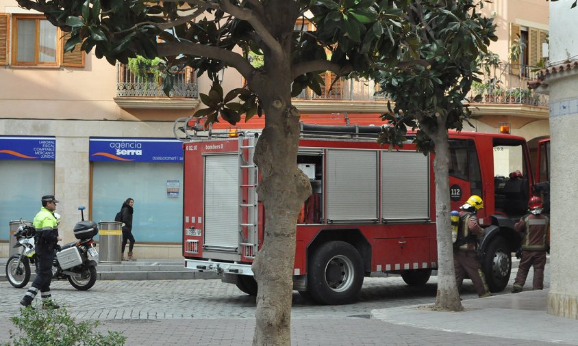 Imatge d'arxiu d'una actuació dels Bombers