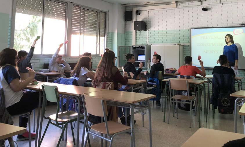 Imatge d'arxiu d'un taller impartit a una aula