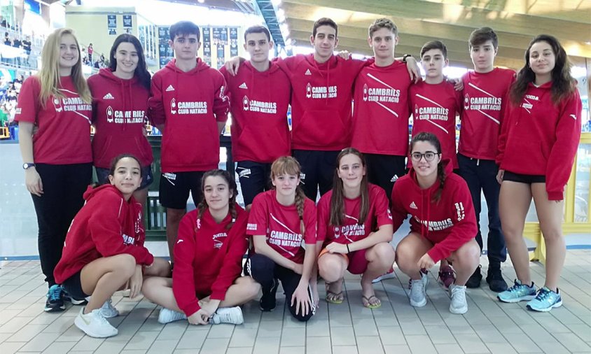 Equip infantil i júnior del Cambrils Club Natació