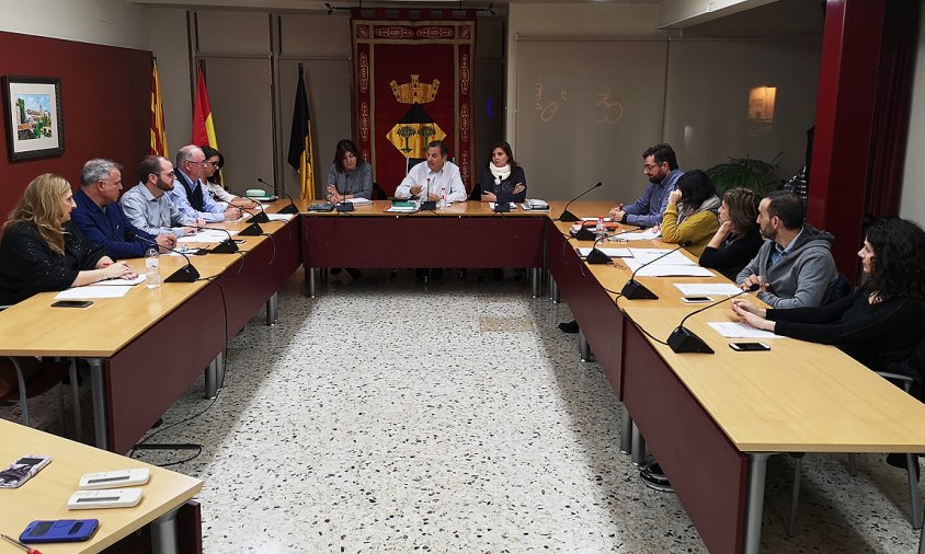 Imatge de la sessió plenària de l'Ajuntament de Vandellòs i l'Hospitalet de l'Infant