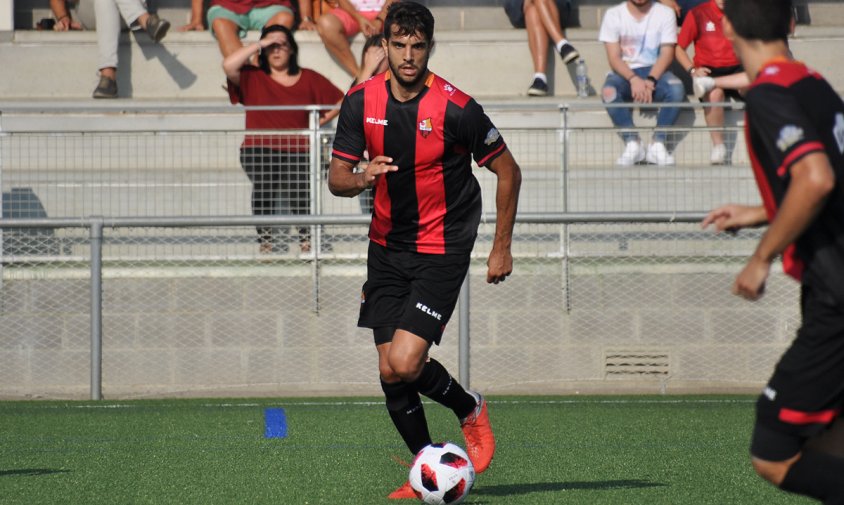 Ernest Forgas, en un partit d'aquesta temporada amb el Reus B Cambrils