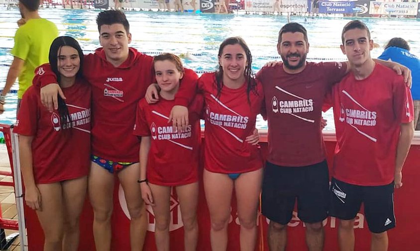 Nedadors absoluts del Cambrils Club Natació que van competir als campionats