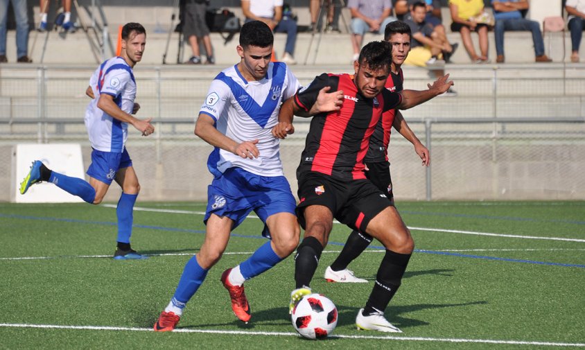 Imatge del partit de la primera volta de la lliga entre el Reus B Cambrils i l'Europa, el passat mes de setembre