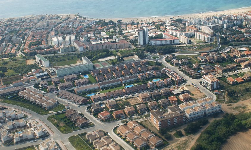 Vista aèria (any 2003) de la zona del Molí de la Torre