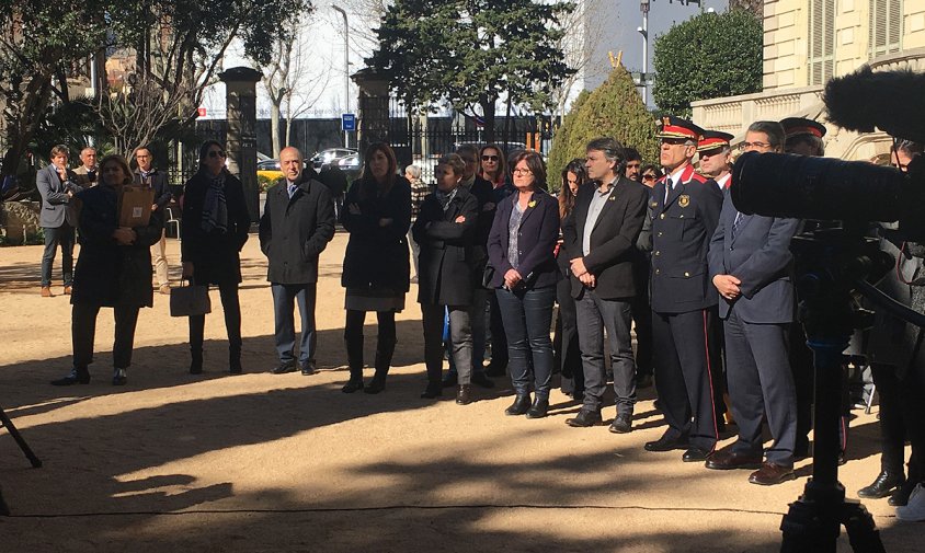 Imatge de l'acte d'inauguració de l'exposició fotogràfica