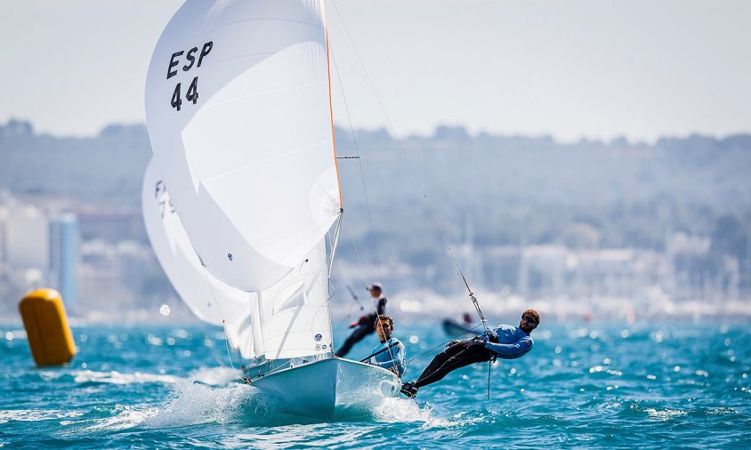 Jordi Xammar en un moment de la regata